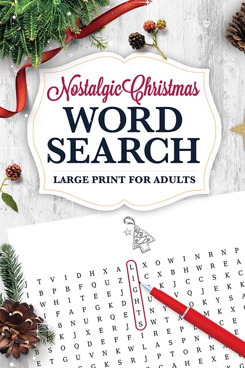 Nostalgic Christmas Large Print Word Search Book