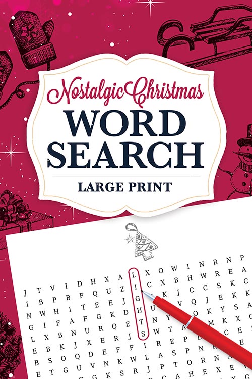 Nostalgic Christmas Large Print Word Search Book